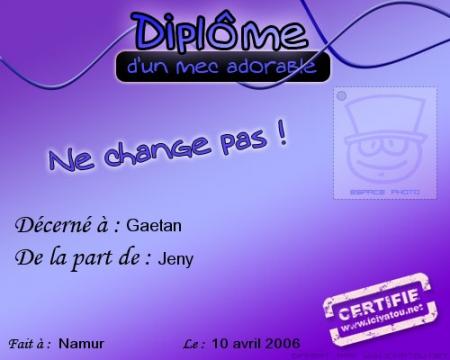 merci ma jolie ... ton beauf !